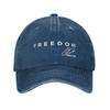 Charlie Kirk Freedom Rip  Men Women Baseball Cap Memorial Distressed Washed Hats Cap Outdoor Activities Adjustable Headwear