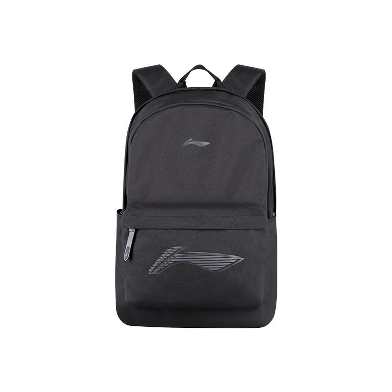 Li Ning Polyester Backpack Unisex Black YBSV149-1A1