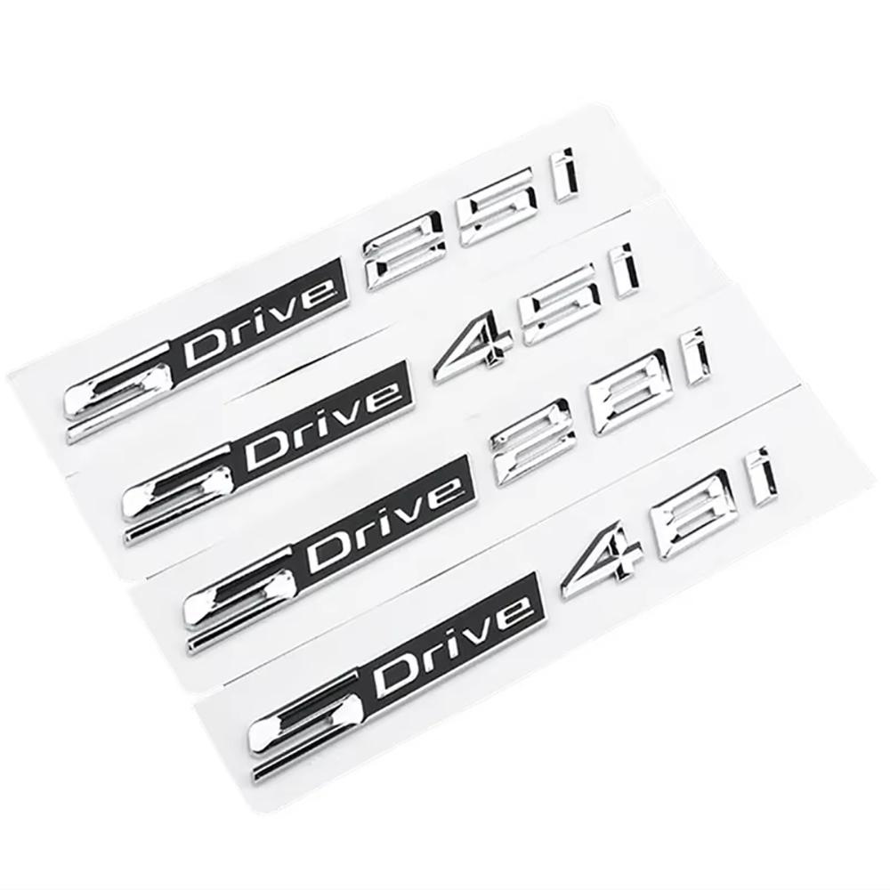 3D SDrive 18i 20i 23i 25i 50i 30i 35i 40i 45i Buchstaben Logo Auto Heckklappe Plakette Emblem Aufkleber Für BMW X1 X2 X3 X4 X5 X6 X7 yj2