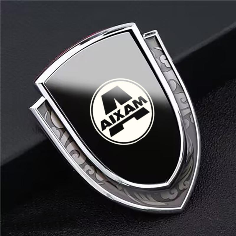 car stickers 3D metal accsesories auto accessory for aixam city s 4 6 7crossline 4 6 minauto roadline scouty r