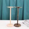 Woven Rope Solid Wood Jewelry Necklace Holder Display Stand
