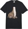 Ibex Cartoon Mountain Goat Graphic Design Heavyweight Adult T-Shirt