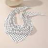 Thin Polka Dots Triangle Scarf Polyester Head Wraps Elegent Foulard Hair Band  Women