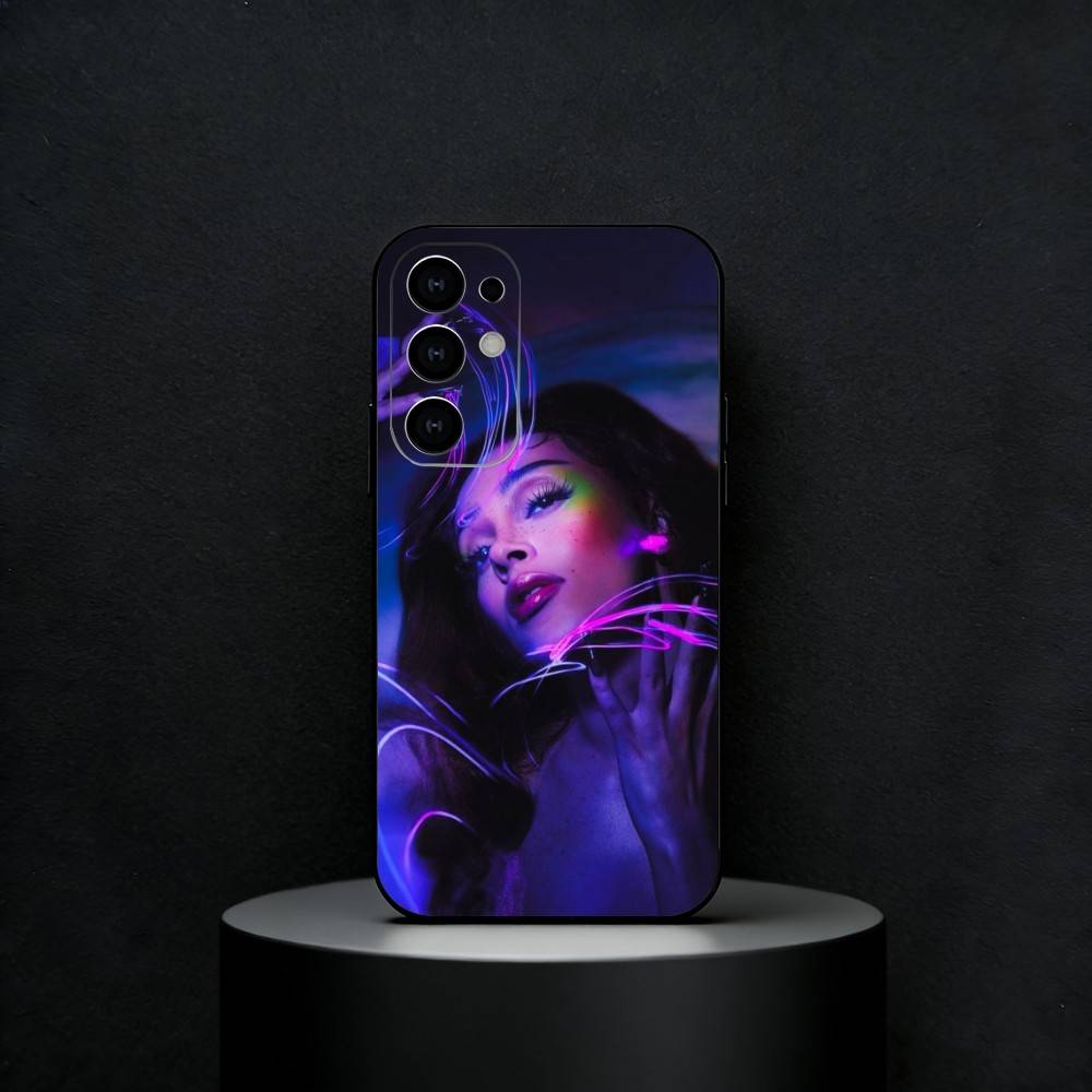 Cute D-DOJA Cat Singer Phone Case For Samsung S25,S24,S23,S22,S21,S20,Plus,Fe,Lite,Others Black Cover