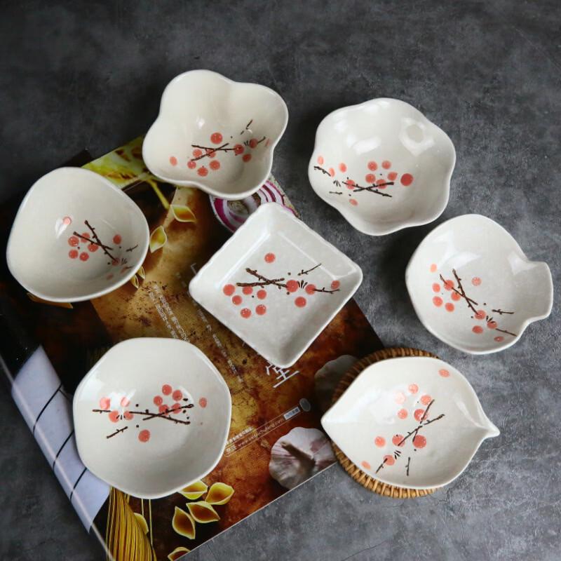 Japanese Underglaze Ceramic Dipping Sauce Dish Set