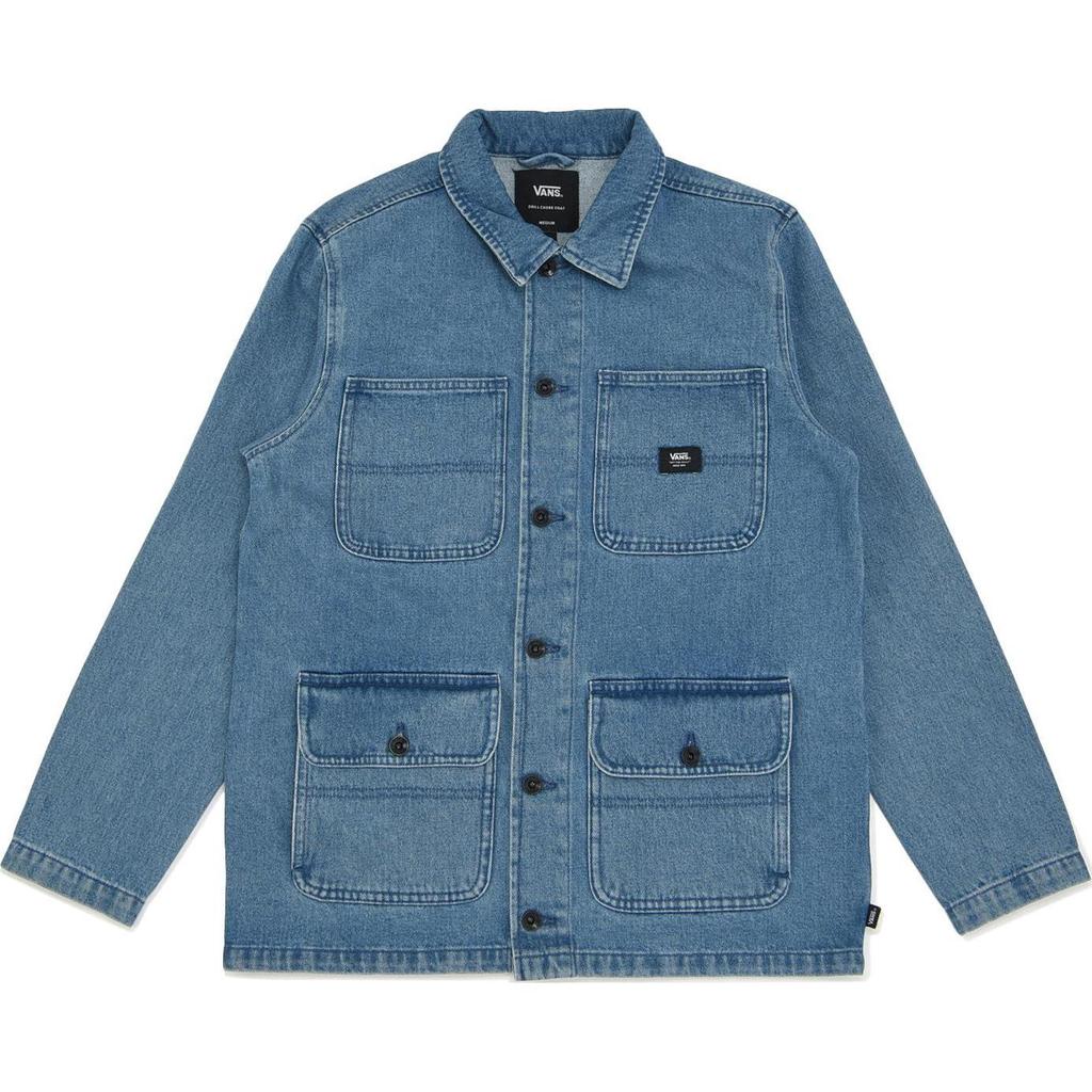 Vans Outdoor Casual Solid Color Lapel Single-Breasted Long Sleeve Jacket Men Jackets Blue VN0008FXCDX