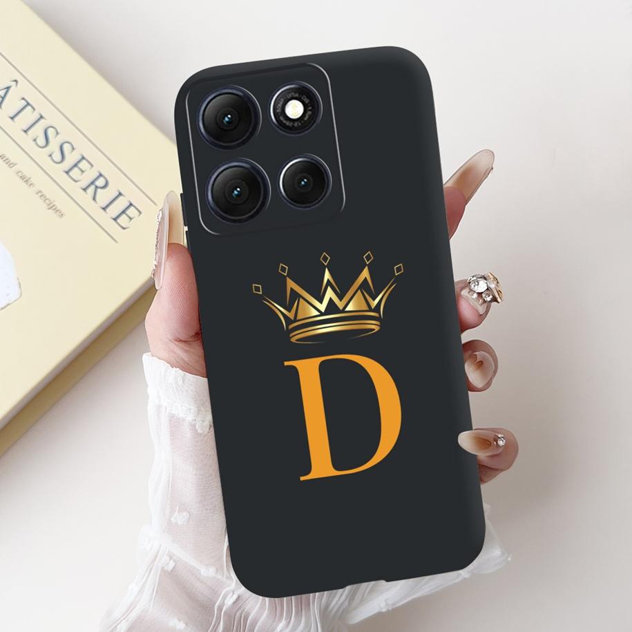 For Motorola Moto G86 Power Case Cute Lucky Letters Crown Flower Soft Silicone Back Cover For Moto G56 G86 5G G86Power Protector
