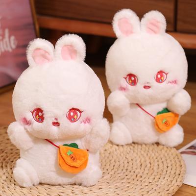 New Cute Little White Rabbit Plush Doll Bag Toy Creative Rabbit Doll