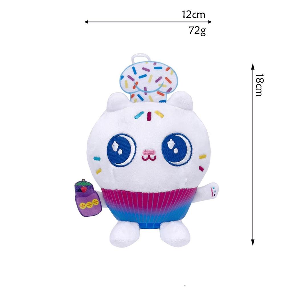 New Cartoon Gabby'S Doll House Plush Toys Cute Cat Kawaii Soft Stuffed Animal Early Education Room Decor For Kid‘S Birthday Gift