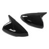 Pair Rr View Mirror Protective Covers Left Right Snap In Replacement for MK6 2018+(Glossy Black )