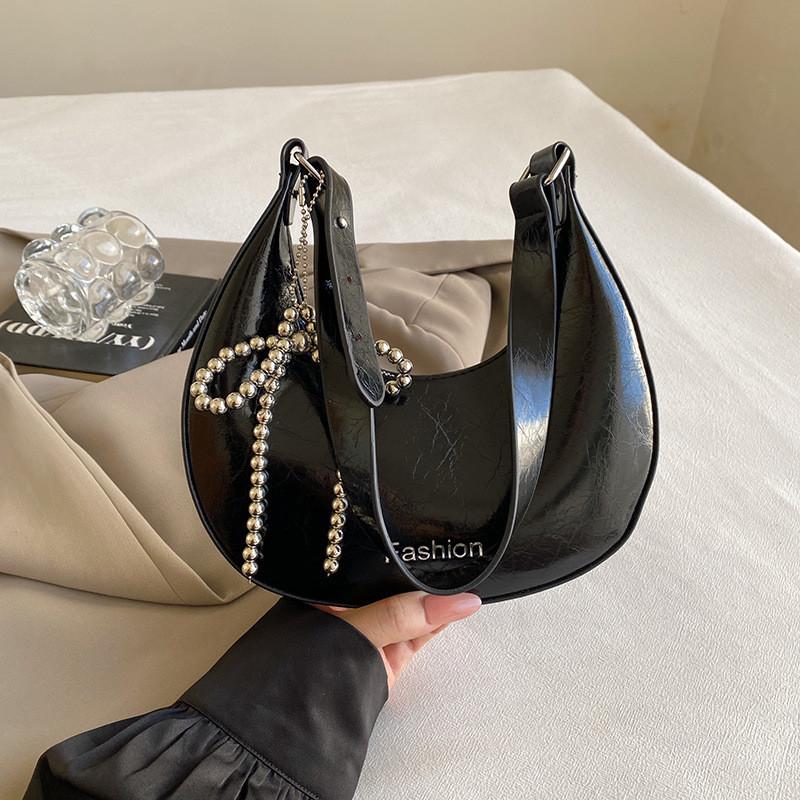 Modern Pu Material Crescent Bag For Women With Unique Design And Ample Storage