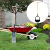 Half Moon Edger Trimming Shovel Long Handled Saw-Tooth Garden Lawn Edger Hand Lawn Trimming Tool for Garden Sidewalk Flower Beds
