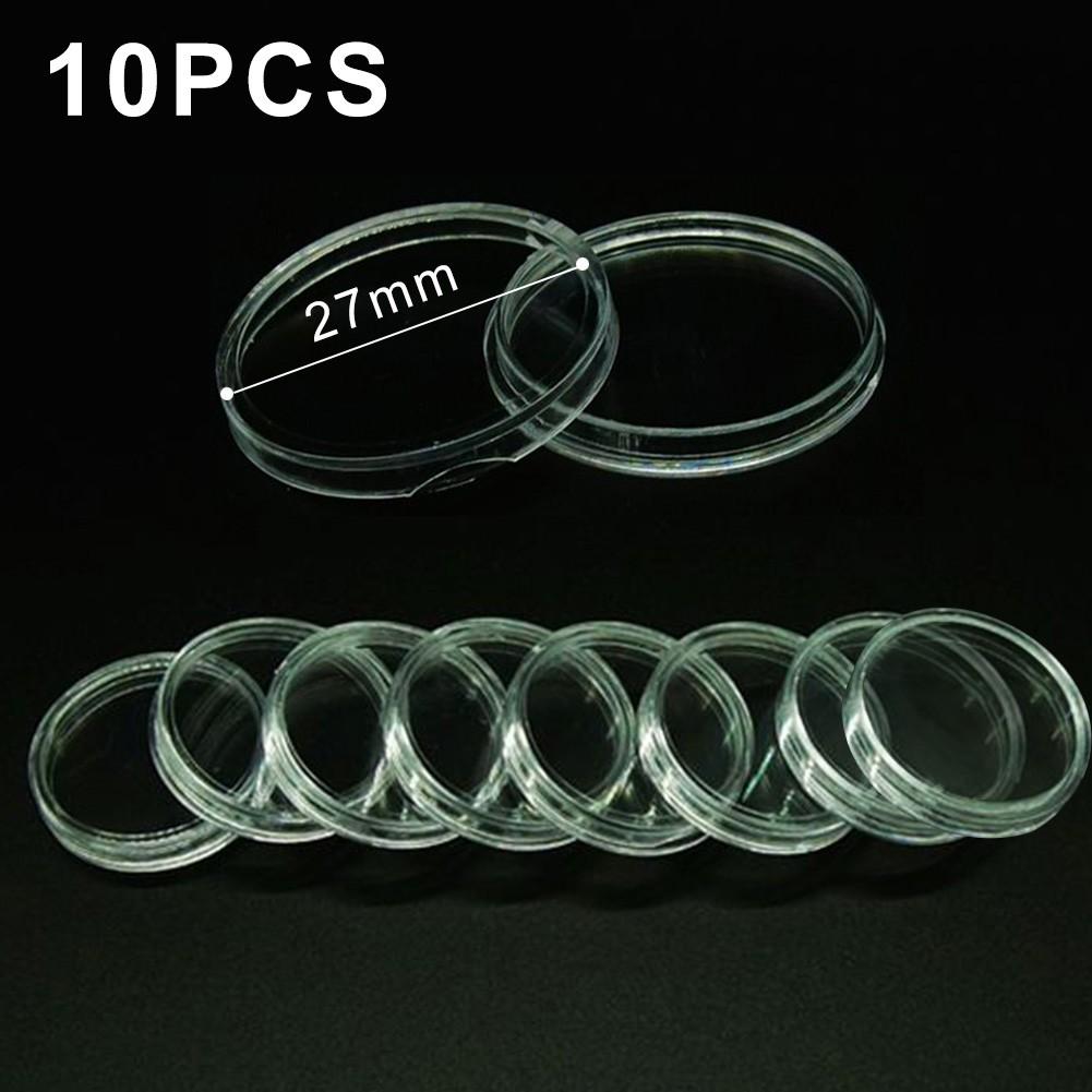 

Coin Capsules 27mm Coin Collecting Box Display Case 10pcs