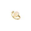 Xiaohongshu beliebter Mondsteinring Damen Retro leichter Luxus Temperament Goldring Ring ins Stil Schmuck
