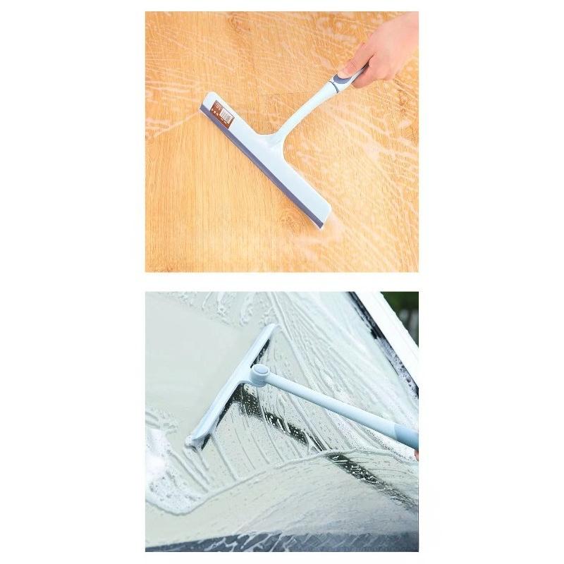 Glass Scraper, Window Cleaner, Household Window Cleaning Brush, Dining Table, Bathroom Wiper, Short Handle, Single-sided Glass Scraper, Net.