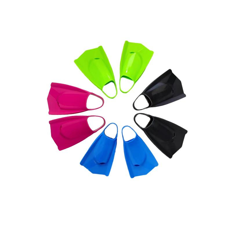 Professional Diving Flippers for Kids Short Scuba Fins Stock Swimming Training Equipment Durable Silicone Competition Scuba Fins розовый
