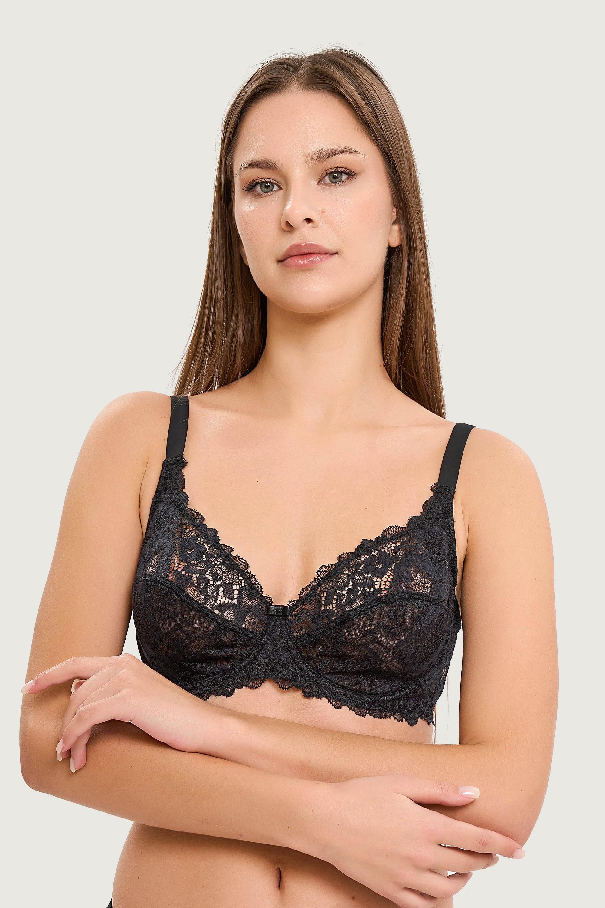 

Бюстгальтер із м якою чашкою Lormar (85155) 70C прозорий колір чорний