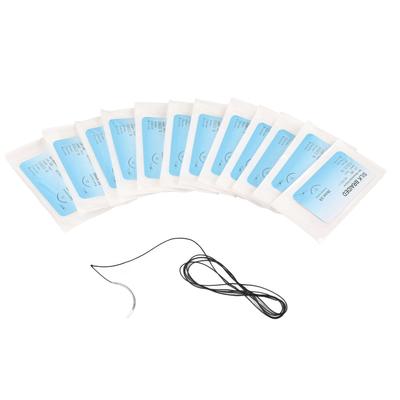 12pcs Suture Practice Thread Individual Package Silk Thread Suturing Set with Needle for Training 2 0