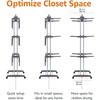Basic Folding Clothes Drying Rack, Indoor Clothes Dryer, Silver