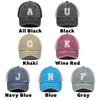 White Hollow Letter A-Z Print Adjustable Mesh Cap Man Caps Leisure Unisex Snapback Baseball Cap Ideal Choice For Outdoor Sports