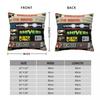 Vhs Square Pillowcase Pillow Cover Cushion Throw Pillow For Home Bedroom Car