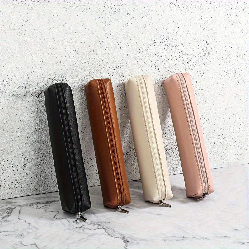 Blank Pen Bag Small Cute Simple Small Accessories Storage Bag Hair Comb Storage Bag Pu Pen Bag
