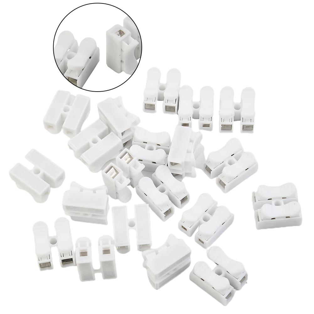 0.77 * 0.67 * 0.51inch CH2 Spring Connector 20Pcs Block Cable Clamp