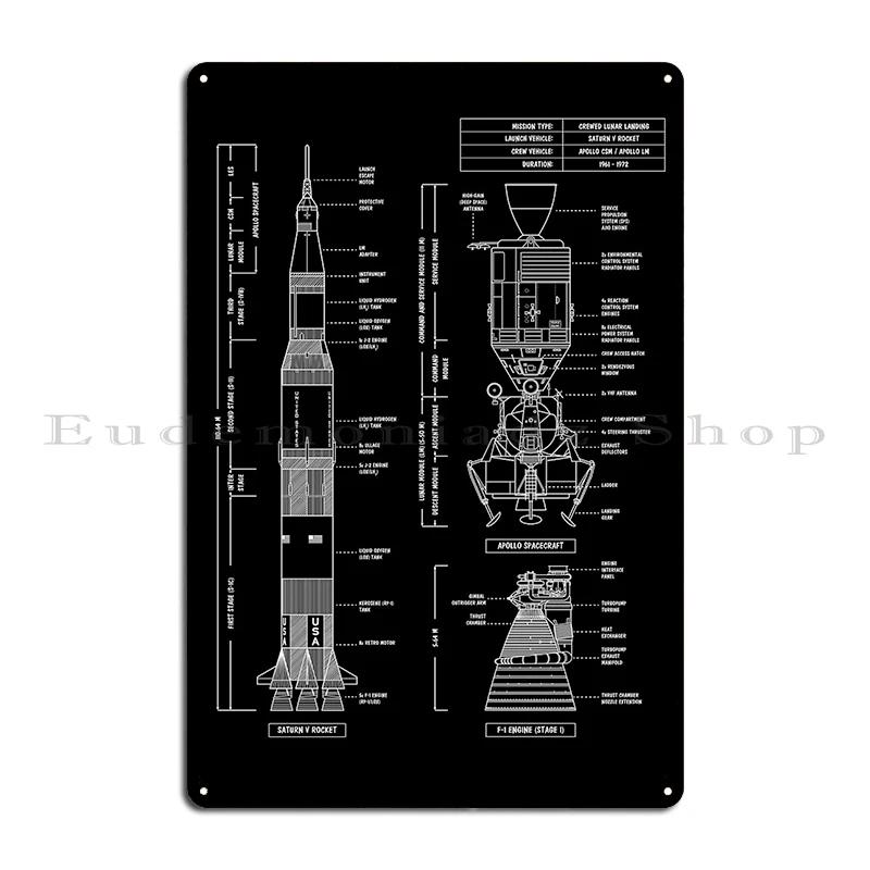 SPACEX Super Heavy Starship SpaceX Blueprint  Metal Club Customize Wall Decor Decoration Bar Cave Tin Sign Poster