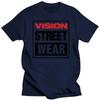 New 100% Cotton Men's Visual Street Wear T-shirt Visual Street Wear T-shirt Blank Vintage Summer Top Suitable for Men's T-shirts