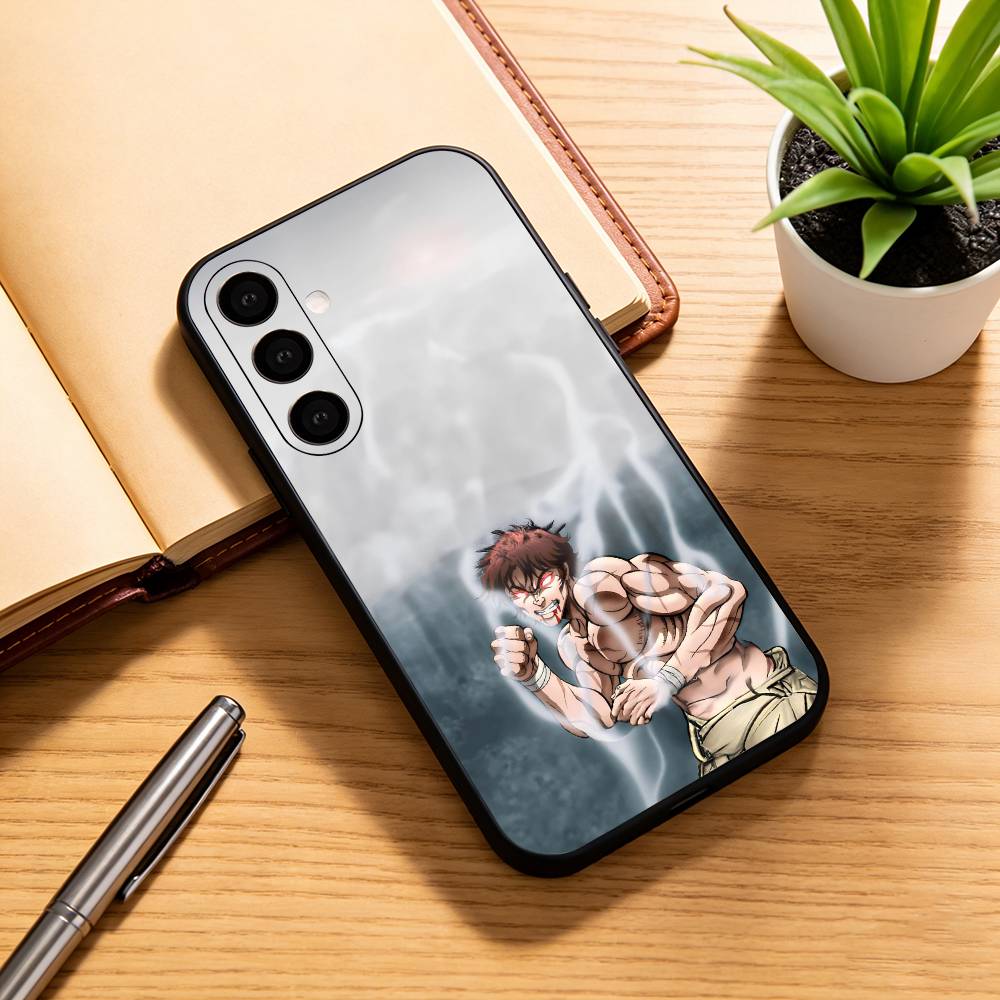 

Hanma Baki Anime Phone Case Black Silicone Soft For Samsung Galaxy A73,A72,A71,A70,A53,A52,A51 Samsung a31