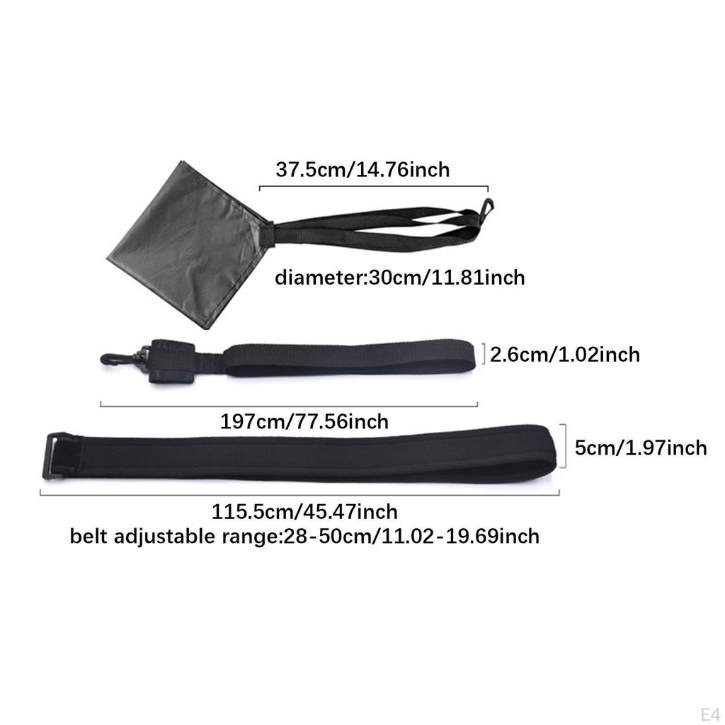 Swimming Resistance Training Set Aquatic Belt Adjustable Waist Band Portable Swim