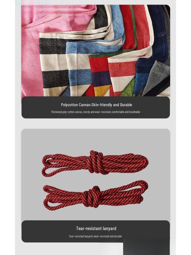 University Dorm Hanging Hammock Chair - Indoor Student Single Swing