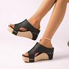 Fashion Retro Women Slippers Roman Open Fashiopn Toe Platform Sandals Women Summer Retro Peep Toe Wedges Casual Slippers Slides Women