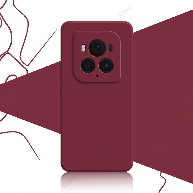 Luxury Double Liner Cover Cases for Honor Magic6 Magic 6 Pro Ultimate 6Pro 6Ultimate 5G Square Liquid Silicone Phone Armor Coque