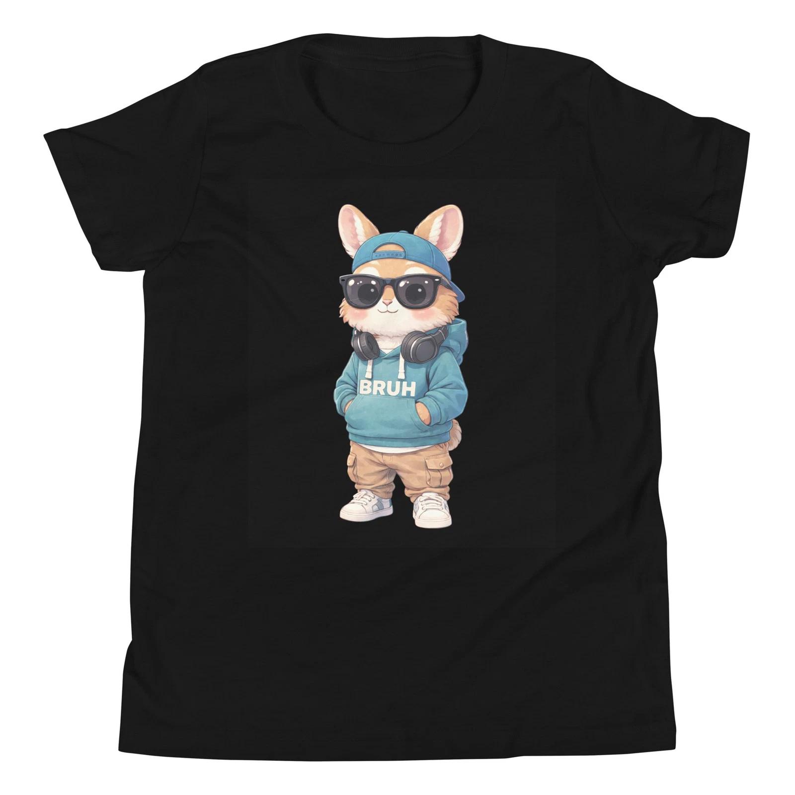 

Bunny with Headphones Sunglasses Easter Day Boys Men Kids Youth T-Shirt 110