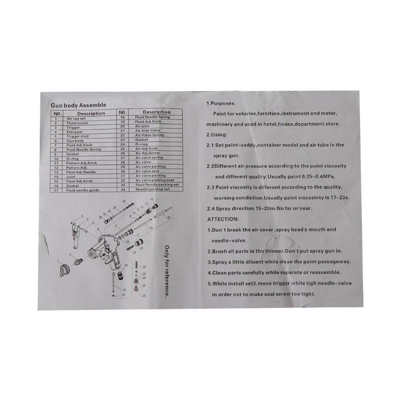 High Quality F75 Pneumatic Airbrush 1.5mm Nozzle Automotive Painting Tool Multifunction Spray Gun for Car Furniture,New Year G