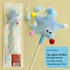 Cat Teaser Toy: Star Moon Tassel Rod with Plush Doll