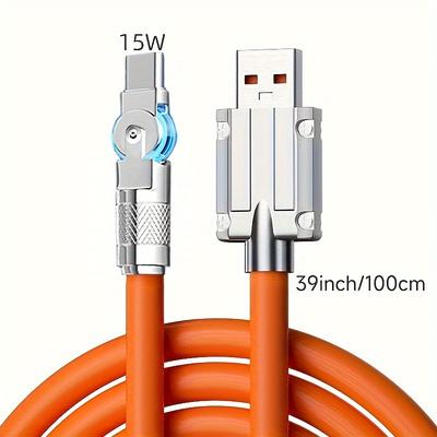 180° Rotatable Charging Cables Fast Charging Data Cable Type C To Type-CPD 120W Cable For Android Cable For Vivo For Sumsung