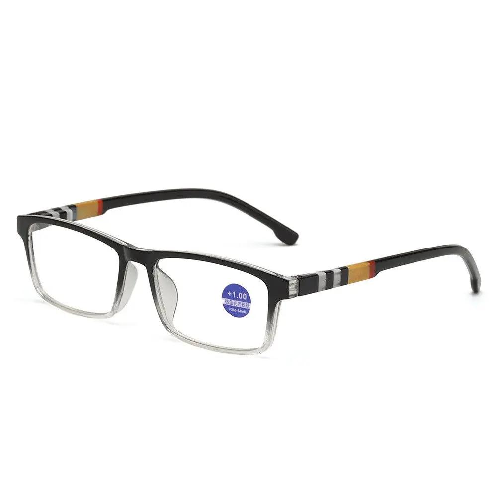 Fashion Anti-Blue Light Reading Glasses Ultra-Light Eye Protection Readers Eyewear Unisex Stripe Comfortable Presbyopia Glasses