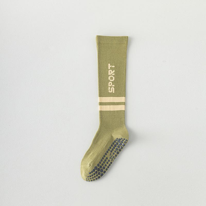 Women's Two Bar Collision Color Absorbs Sweat Breathable Deodorant Fast Dry Glue Non-slip Calf Socks