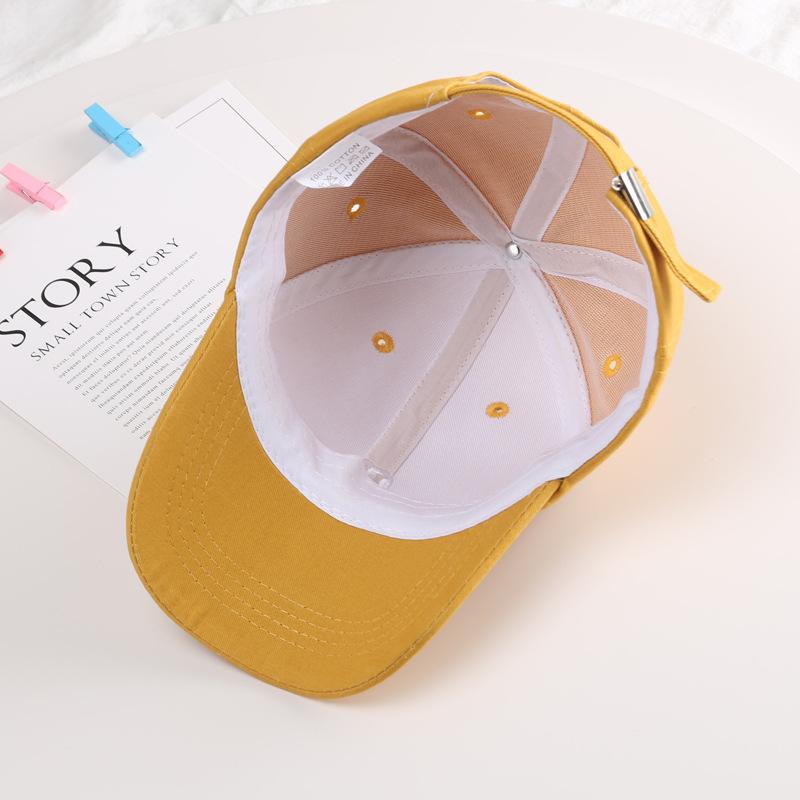 Hat Parent-child Simple M Letter Embroidery Baseball Cap Spring and Summer Sun Protection Breathable Tide Baby Cap