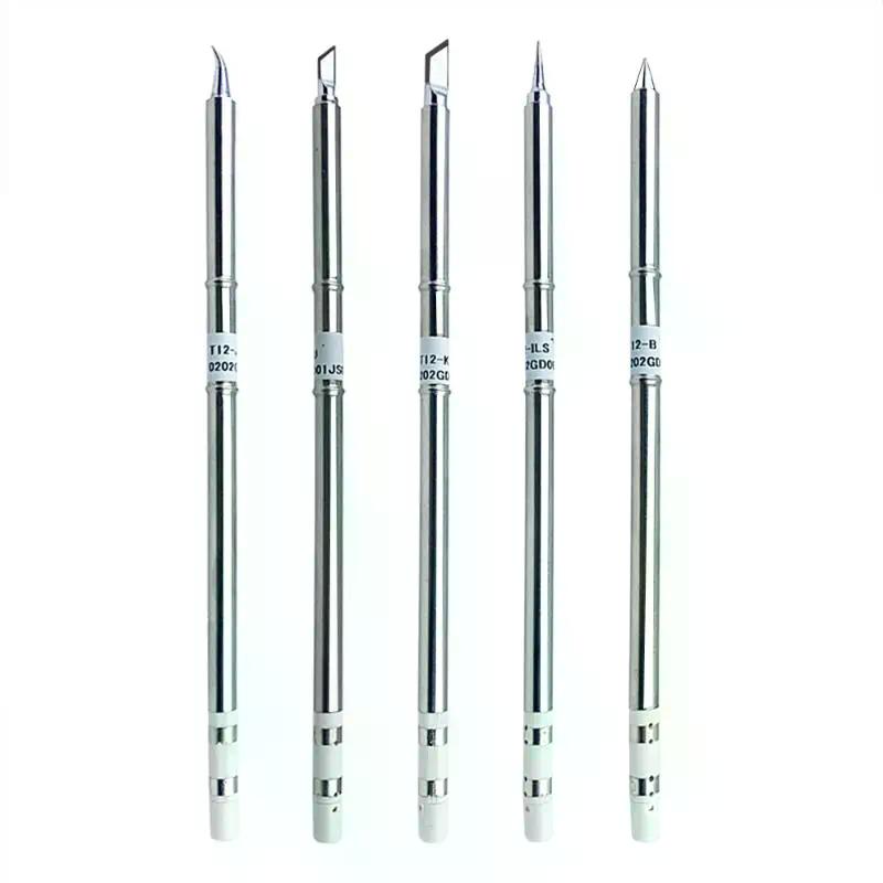 T12 I ILS J02 JL02 K KU Soldering Iron Tips For Hakko Fx951 DIY T12 Electric Soldering Iron Soldering Station Welding Tools