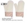 Grill Heat Resistant Gloves 2Pcs Silicone Oven Mitts High Temperature Kitchen Non-Slip Lined Boiling Water Machine Washable for Baking Grilling