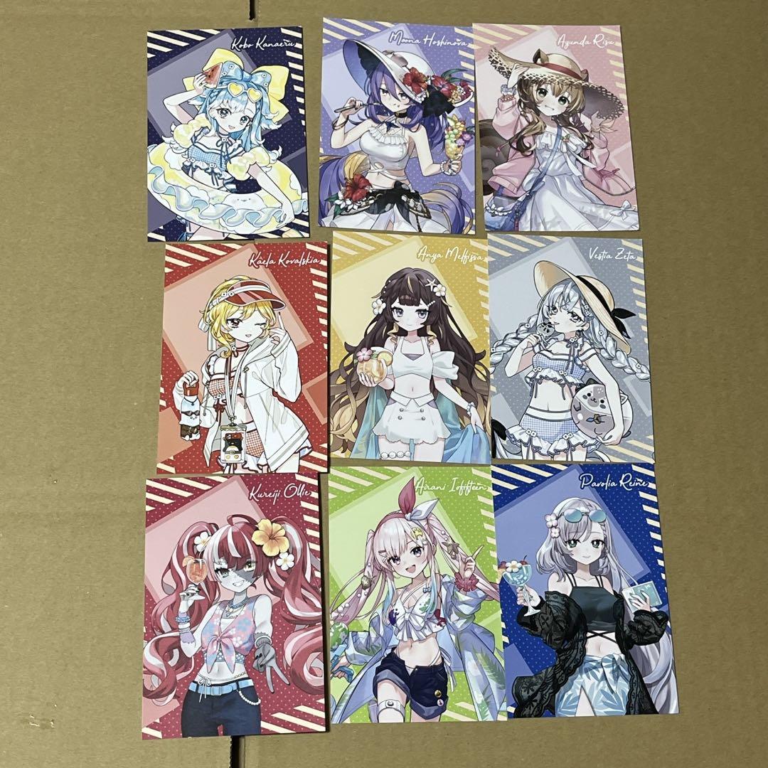 

[USED] Hololive ID 9-piece set postcard Tokyo Station HoloNatsu Fair bonus