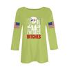 Women's Casual Fashionable Sexy Comfortable Neck Three-Quarter Sleeve Top