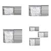 10/30PCS Aluminum Foil Bags with Label and Zip Lock Stand Up Foil Sealable Bags Heavy Duty Freezer Bags for Vegetable Fruit Meat