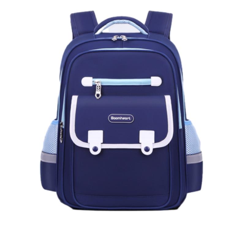 Lightweight Oxford School Backpack for Children Unisex Breathable Dirt Resistant Bookbag with Curved Straps Modern Design