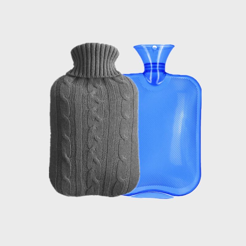 

2000ml PVC Hot Water Bottle with Knitted Cover