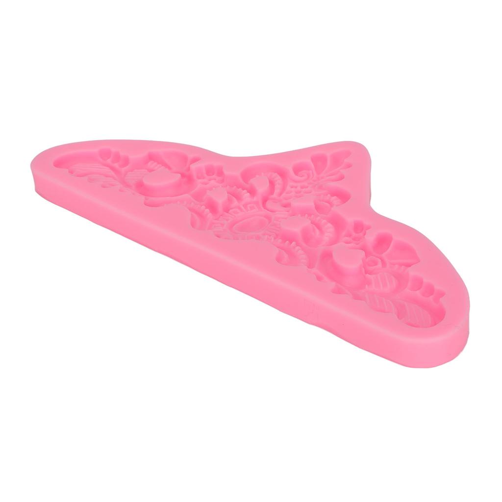 Embossed Pattern Silicone Molds Easy Demoulding Heat Resistant Flexible Odorless Scroll Border Lace Molds for DIY Cakes