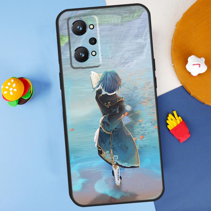Genshin Impact Xingqiu For Realme GT 6 6T 5 GT7 Pro C61 C75 C55 C51 C21Y C25S C67 C53 13 12 10 11 14 Pro Plus Case